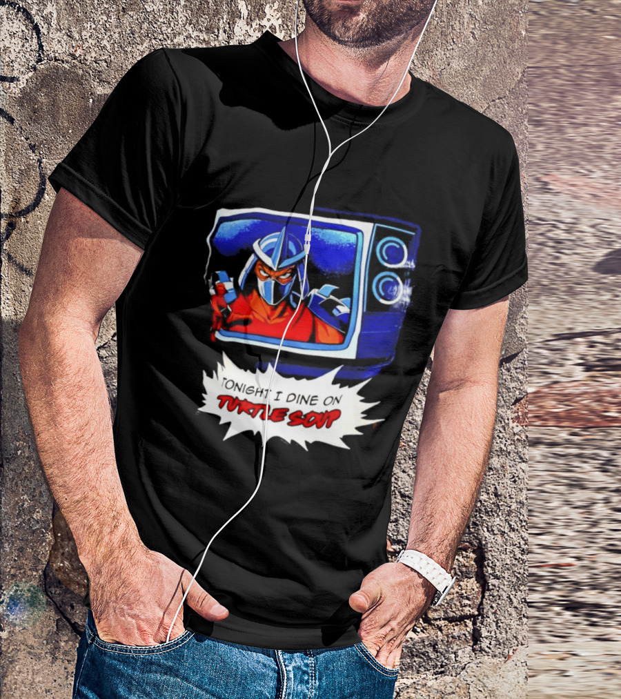 The Shredder Tonight I Dine On Turtle Soup Retro TV Villain Adventure T-Shirt