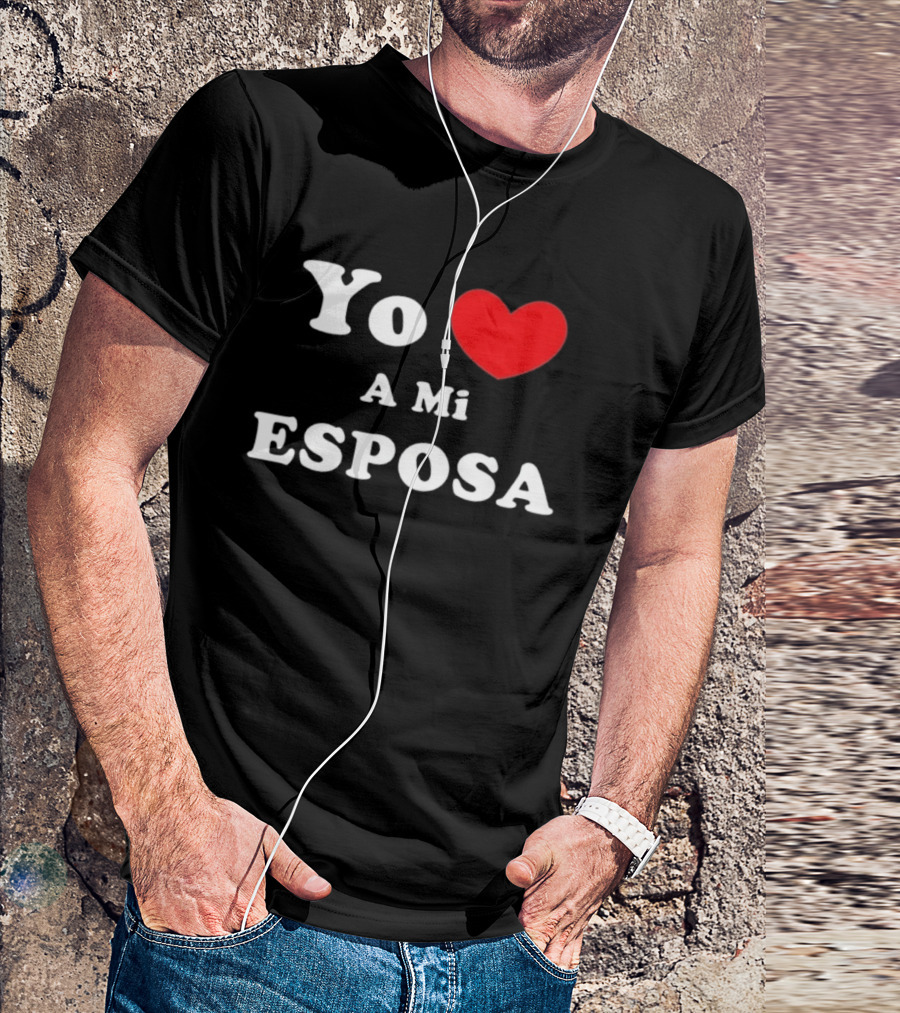 Yo Amo A Mi Esposa Red Heart Love My Wife T-Shirt