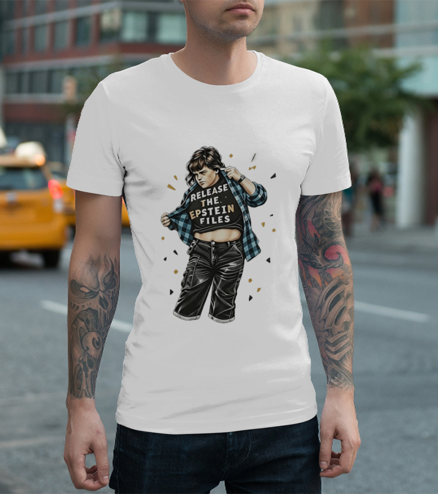 Chris Farley Release The Epstein Files Meme T-Shirt