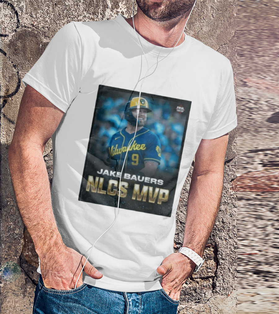 Jake Bauers Milwaukee Brewers No 9 NLCS MVP T-Shirt