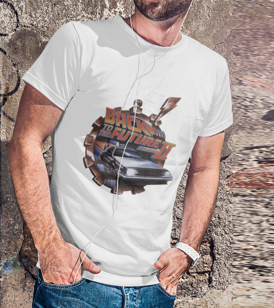 Back To The Future Part II Delorean Iconic Movie Time Travel Adventure T-Shirt