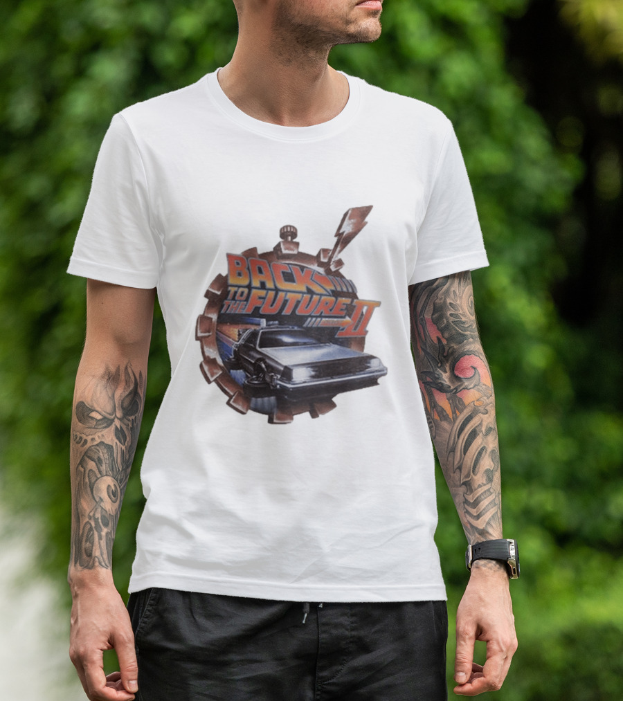Back To The Future Part II Delorean Iconic Movie Time Travel Adventure T-Shirt