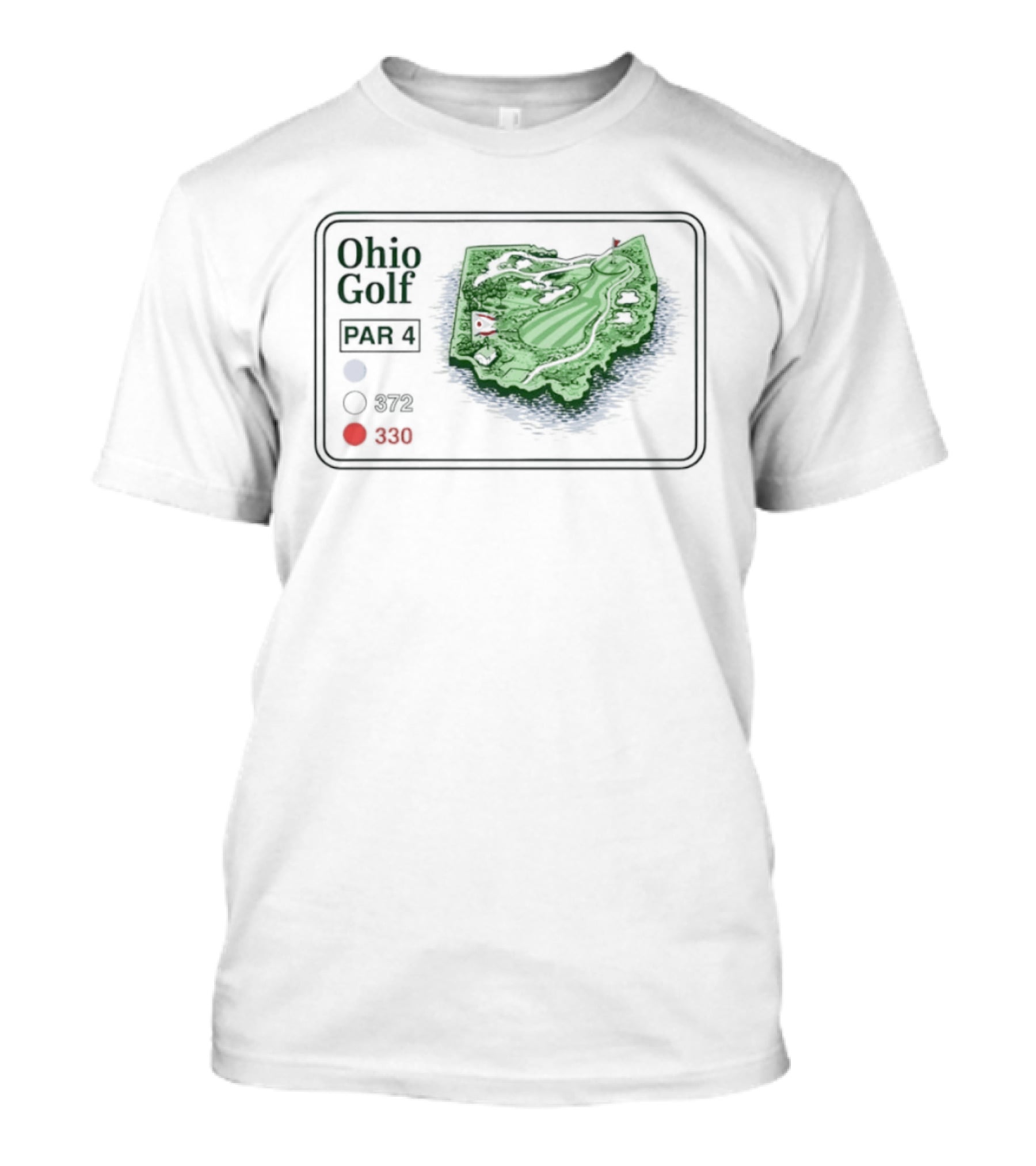 Where I’m From 2026 Ohio Golf Map T-Shirt