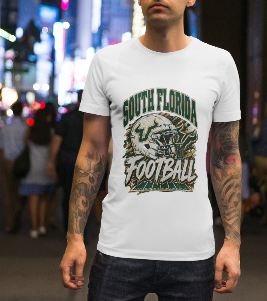 South Florida Bulls Football 90s Game Day QB Flowers Era T-Shirt