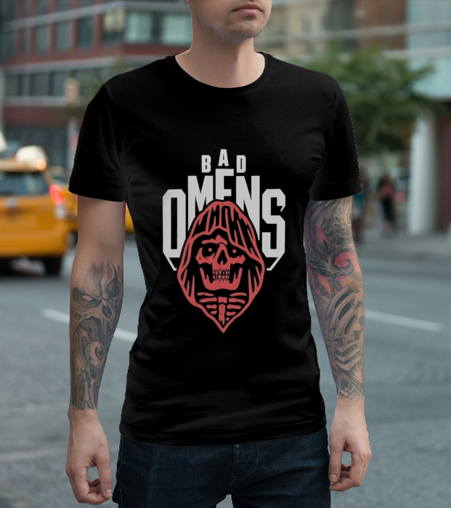 Bad Omens Skull Hooded Metalcore Heavy Metal T-Shirt