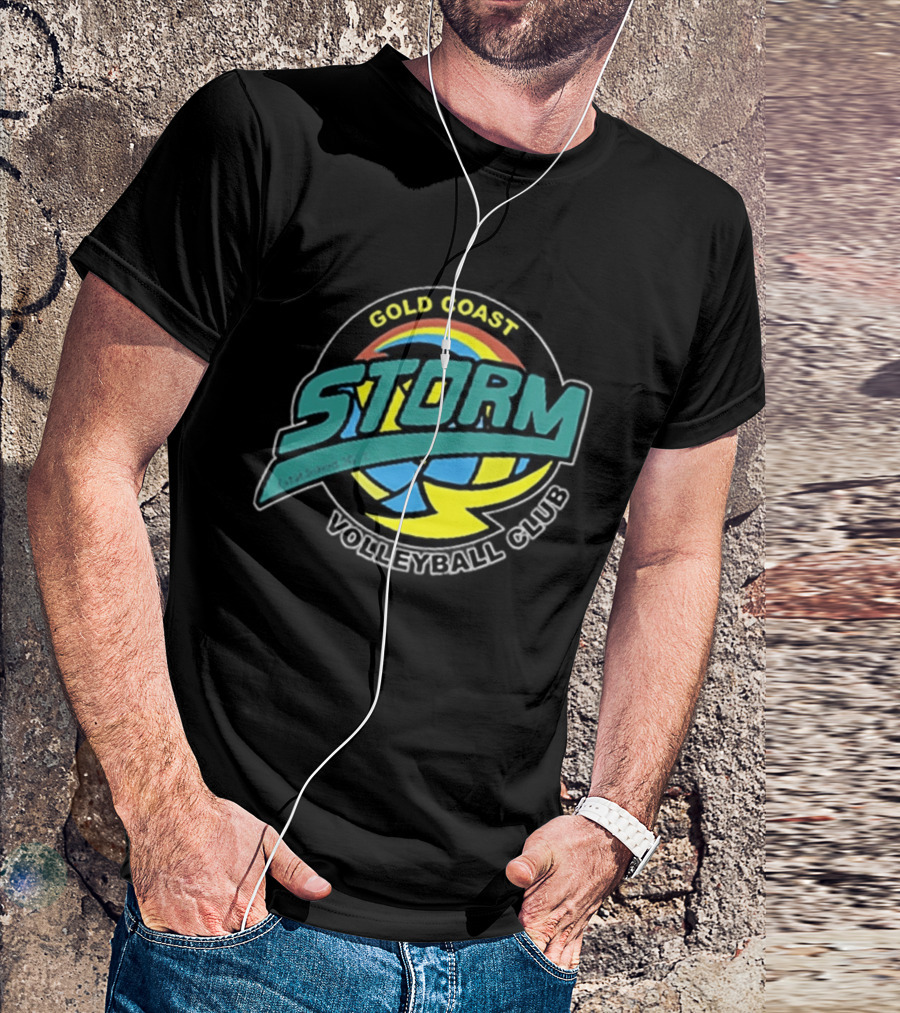 Gold Coast Storm Volleyball Club Colorful T-Shirt