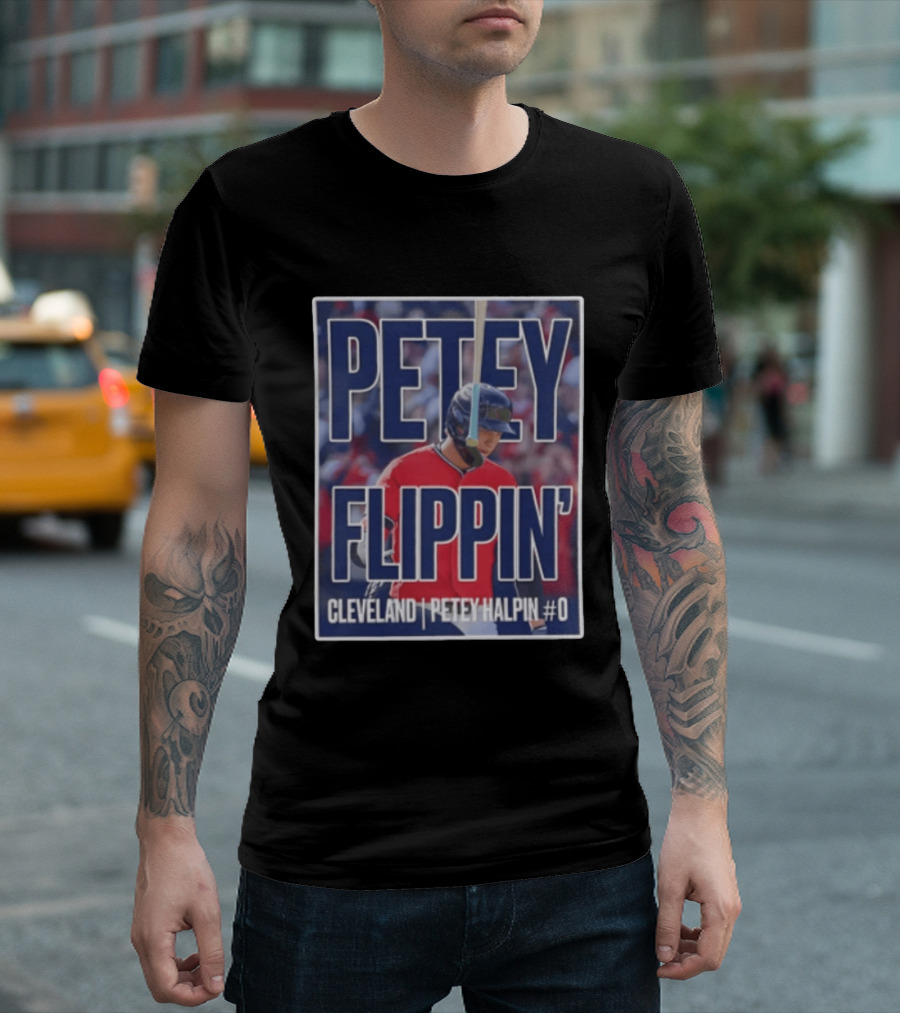 Petey Flippin' Cleveland Petey Halpin #0 T-Shirt
