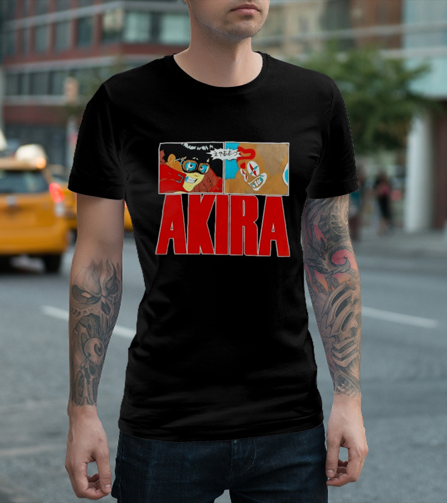 Akira Anime Manga Kaneda Joker Panels Japanese T-Shirt