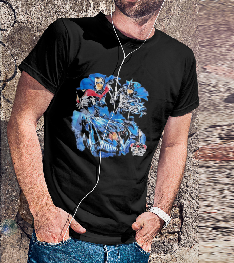 Batman Robin Dynamic Duo Batmobile DC Comics Adventure T-Shirt