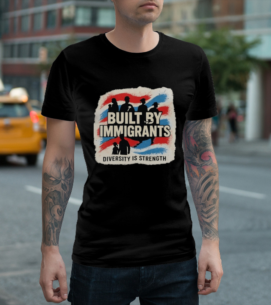 Built By Immigrants Diversity Is Strength T-Shirt