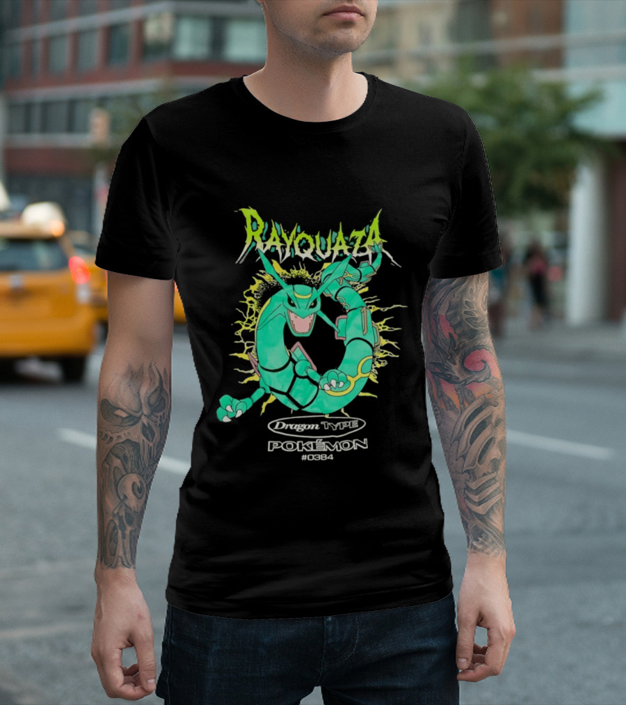 Rayquaza Dragon Type Pokémon No 0384 Gaming T-Shirt