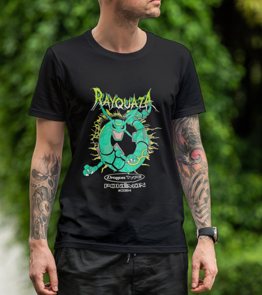 Rayquaza Dragon Type Pokémon No 0384 Gaming T-Shirt