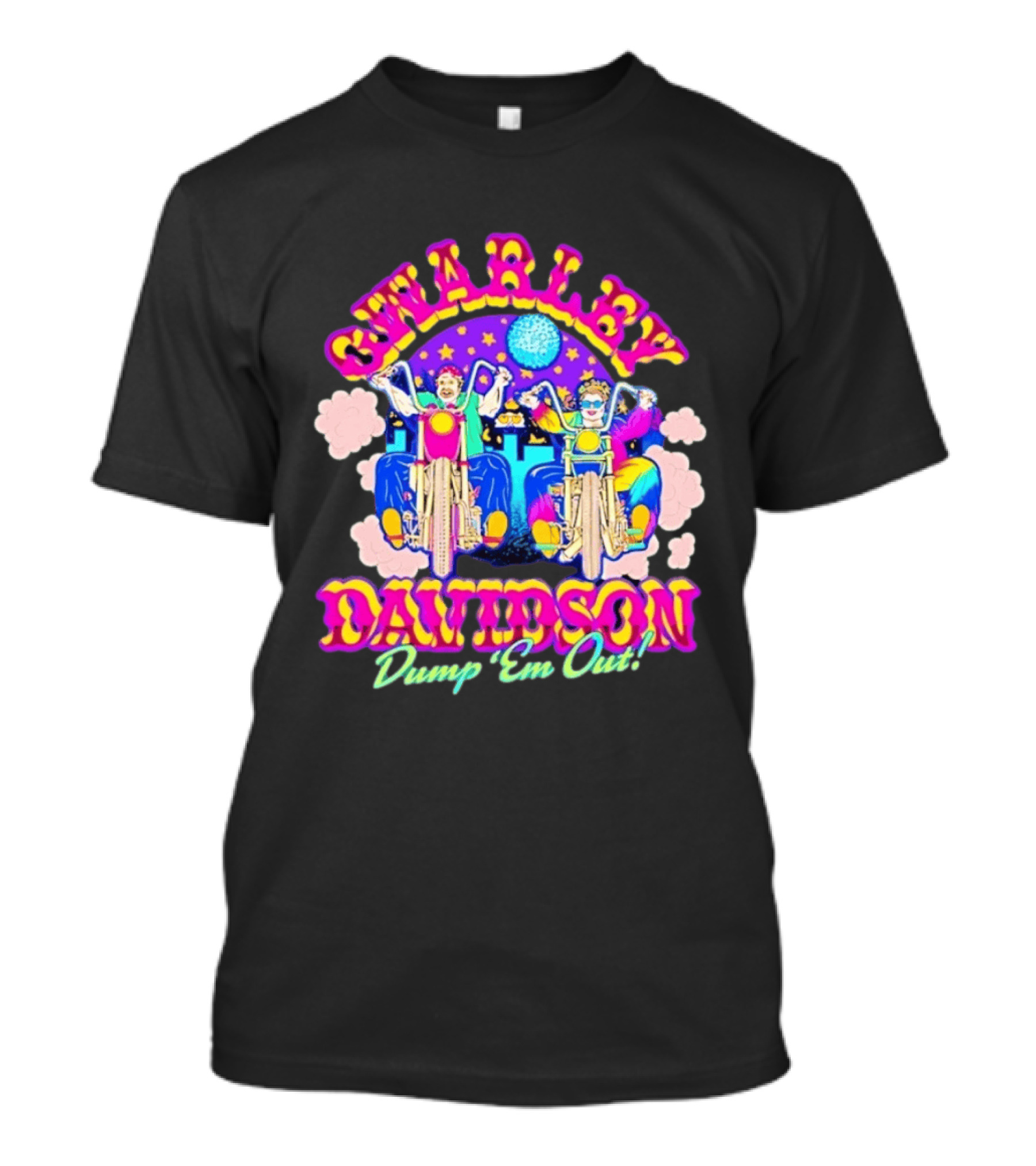Swarley Davidson How I Met Your Mother Dump 'Em Out Retro Biker T-Shirt