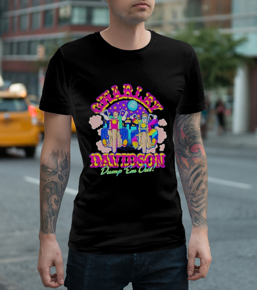 Swarley Davidson How I Met Your Mother Dump 'Em Out Retro Biker T-Shirt