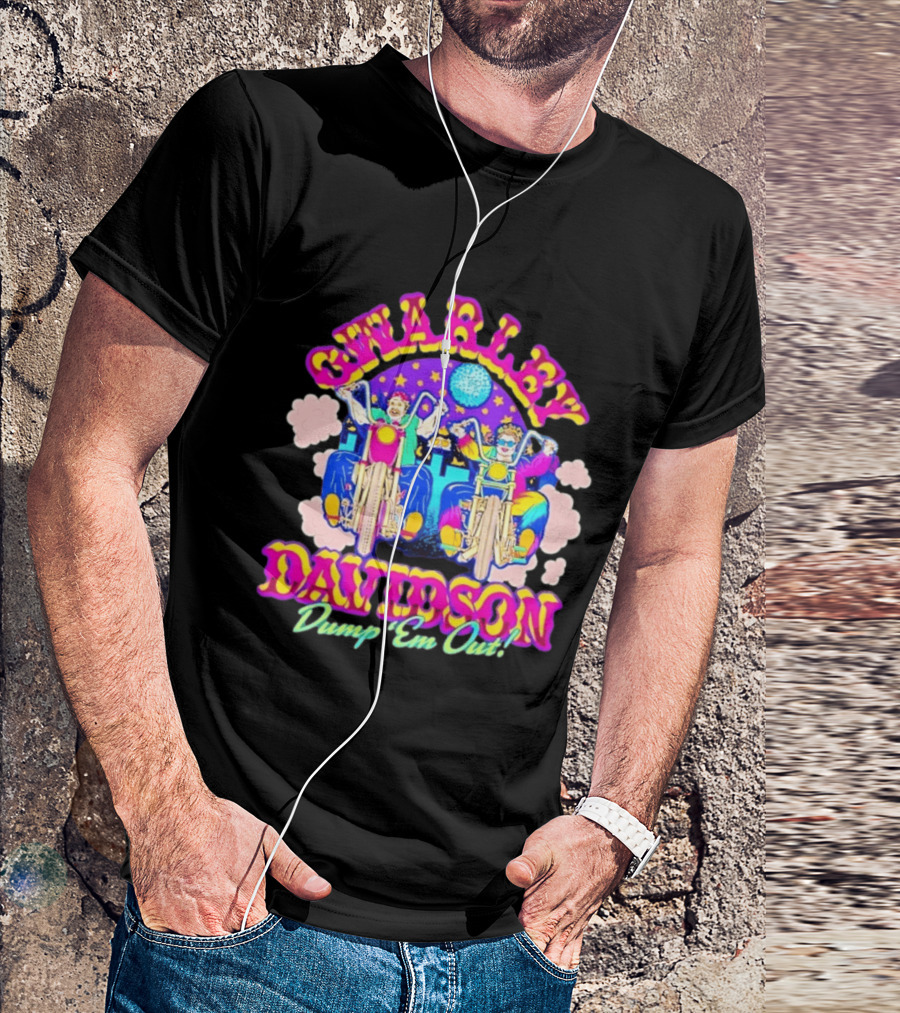Swarley Davidson How I Met Your Mother Dump 'Em Out Retro Biker T-Shirt