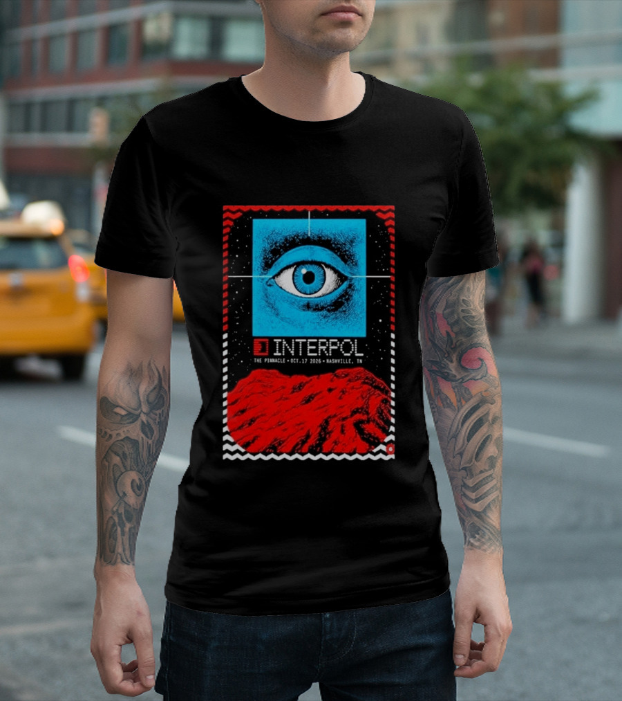 Interpol Eyeball Event Nashville The Pinnacle October 17 2026 T-Shirt