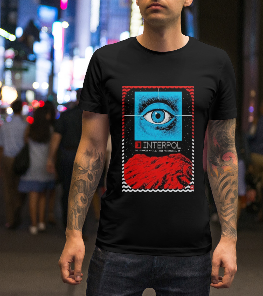 Interpol Eyeball Event Nashville The Pinnacle October 17 2026 T-Shirt