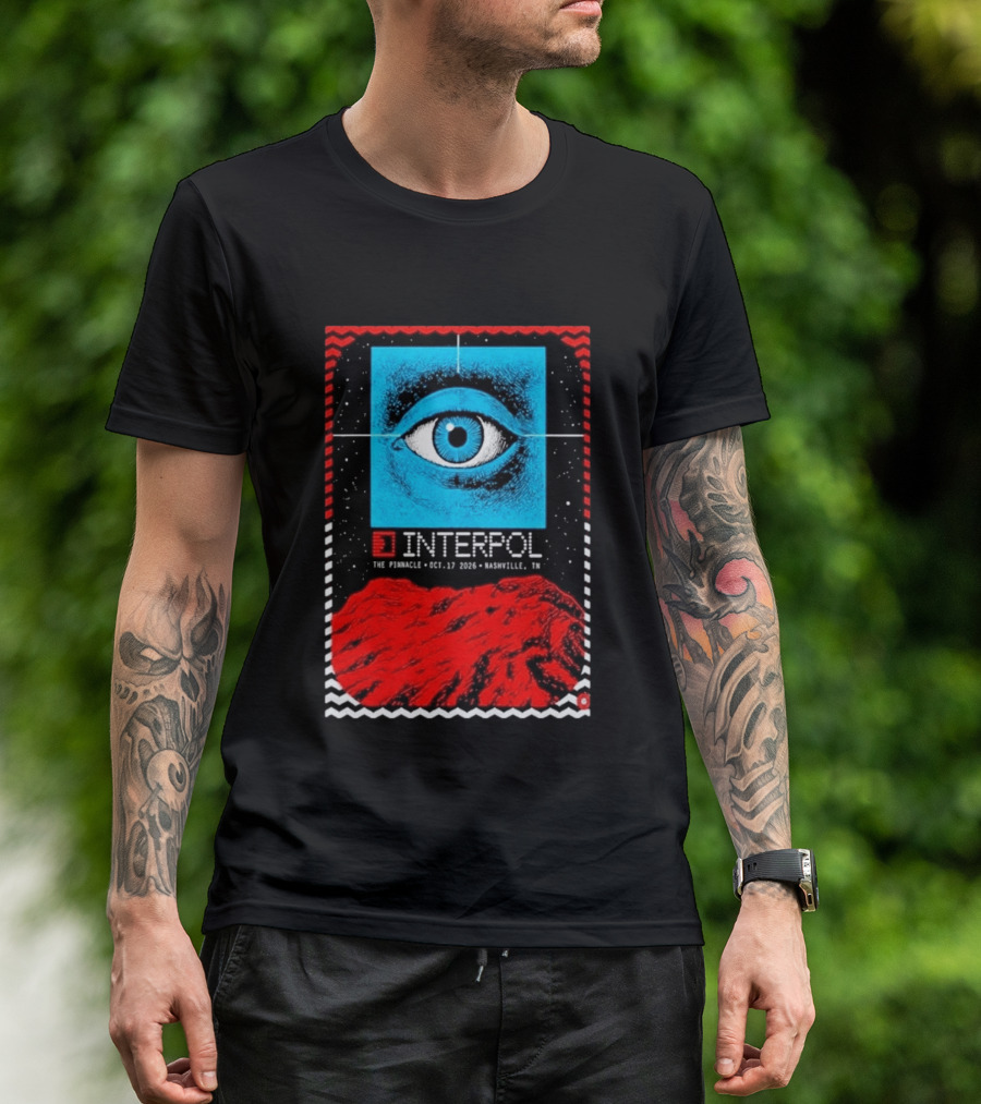 Interpol Eyeball Event Nashville The Pinnacle October 17 2026 T-Shirt