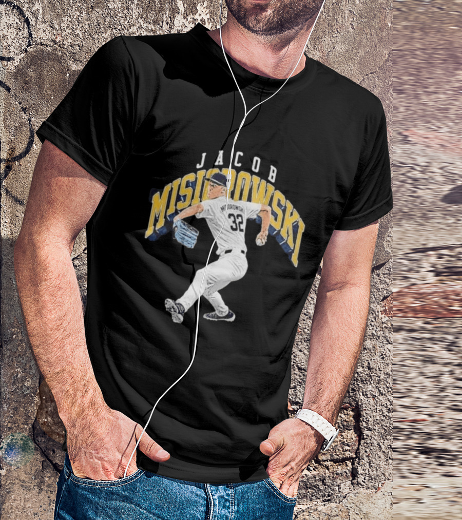 Jacob Misiorowski Pitching Action Milwaukee Baseball T-Shirt