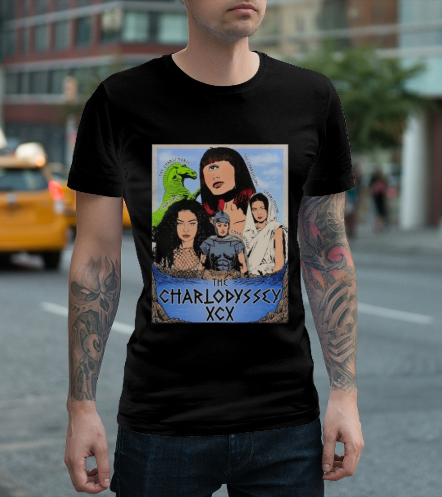 The Charlodyssey XCX Charli Horse Charliclops Charlypso Charlithena Charlisseus Vintage Comic T-Shirt