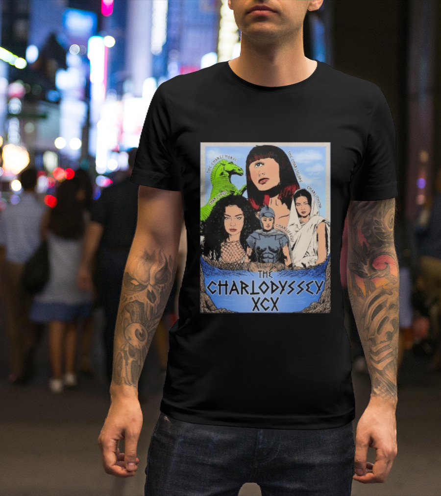 The Charlodyssey XCX Charli Horse Charliclops Charlypso Charlithena Charlisseus Vintage Comic T-Shirt