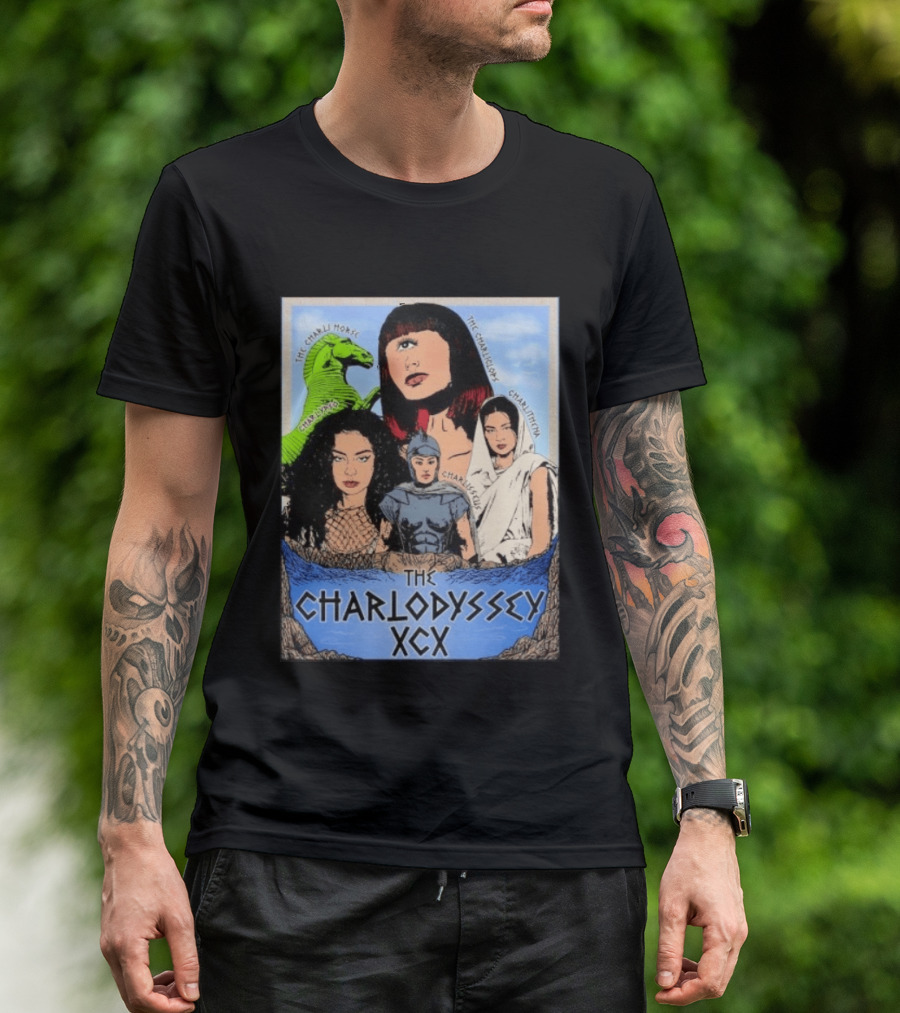 The Charlodyssey XCX Charli Horse Charliclops Charlypso Charlithena Charlisseus Vintage Comic T-Shirt