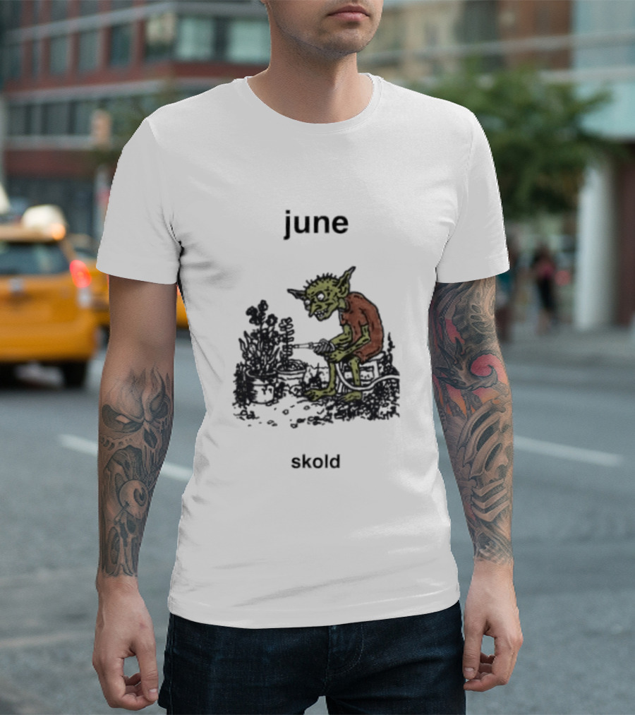 June Skold Goblin Gardener Fantasy Gardening T-Shirt