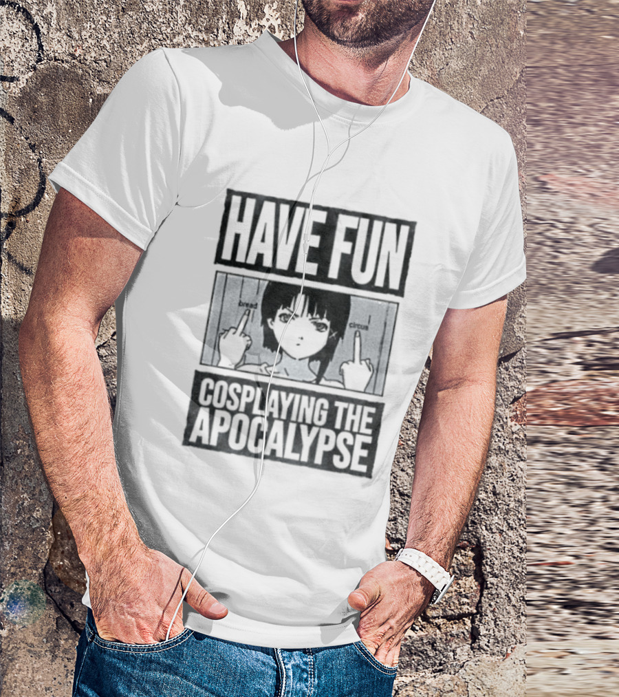 Lain Iwakura Bread Circuits Have Fun Cosplaying The Apocalypse T-Shirt