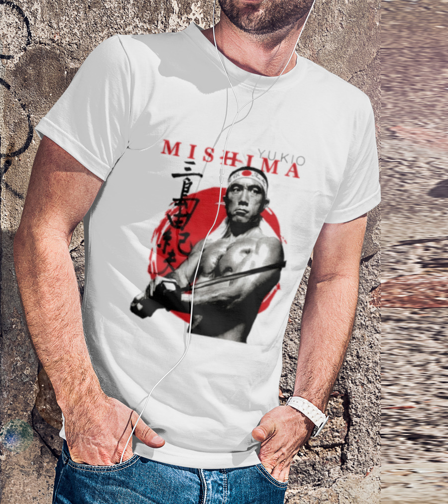 Yukio Mishima Samurai Warrior Japanese Calligraphy T-Shirt