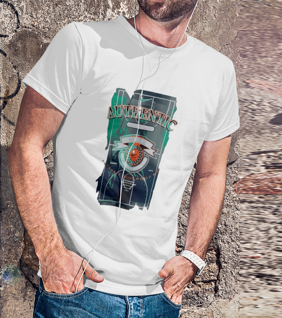 Authentic Nike Basketball Legendary Hoops Worldwide Since 1971 T-Shirt