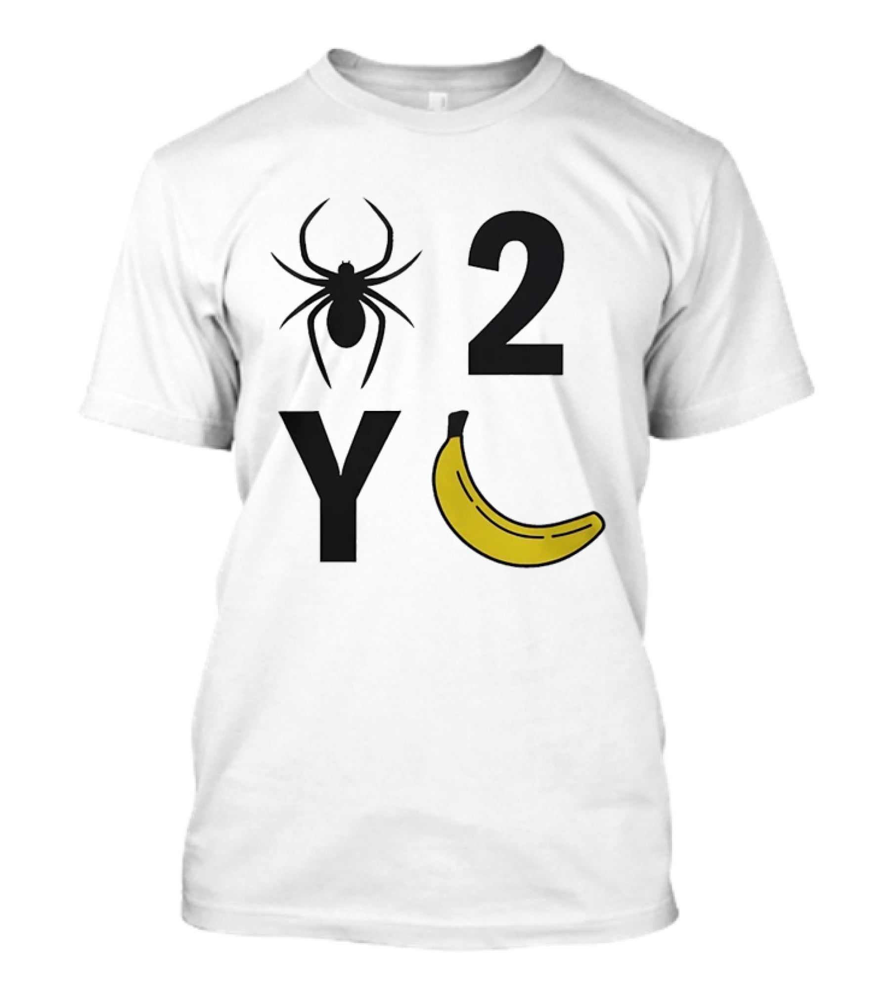Spider 2 Y Banana Rebus Wordplay Visual Pun T-Shirt