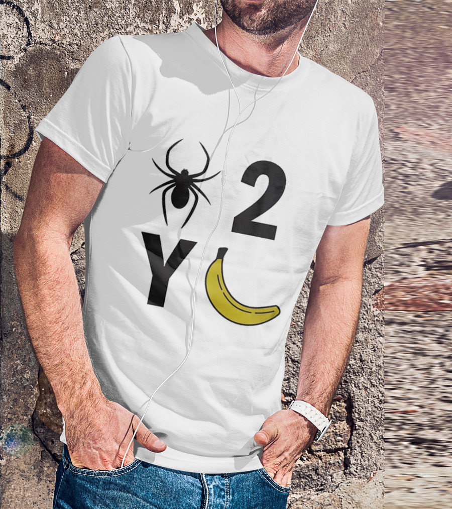 Spider 2 Y Banana Rebus Wordplay Visual Pun T-Shirt
