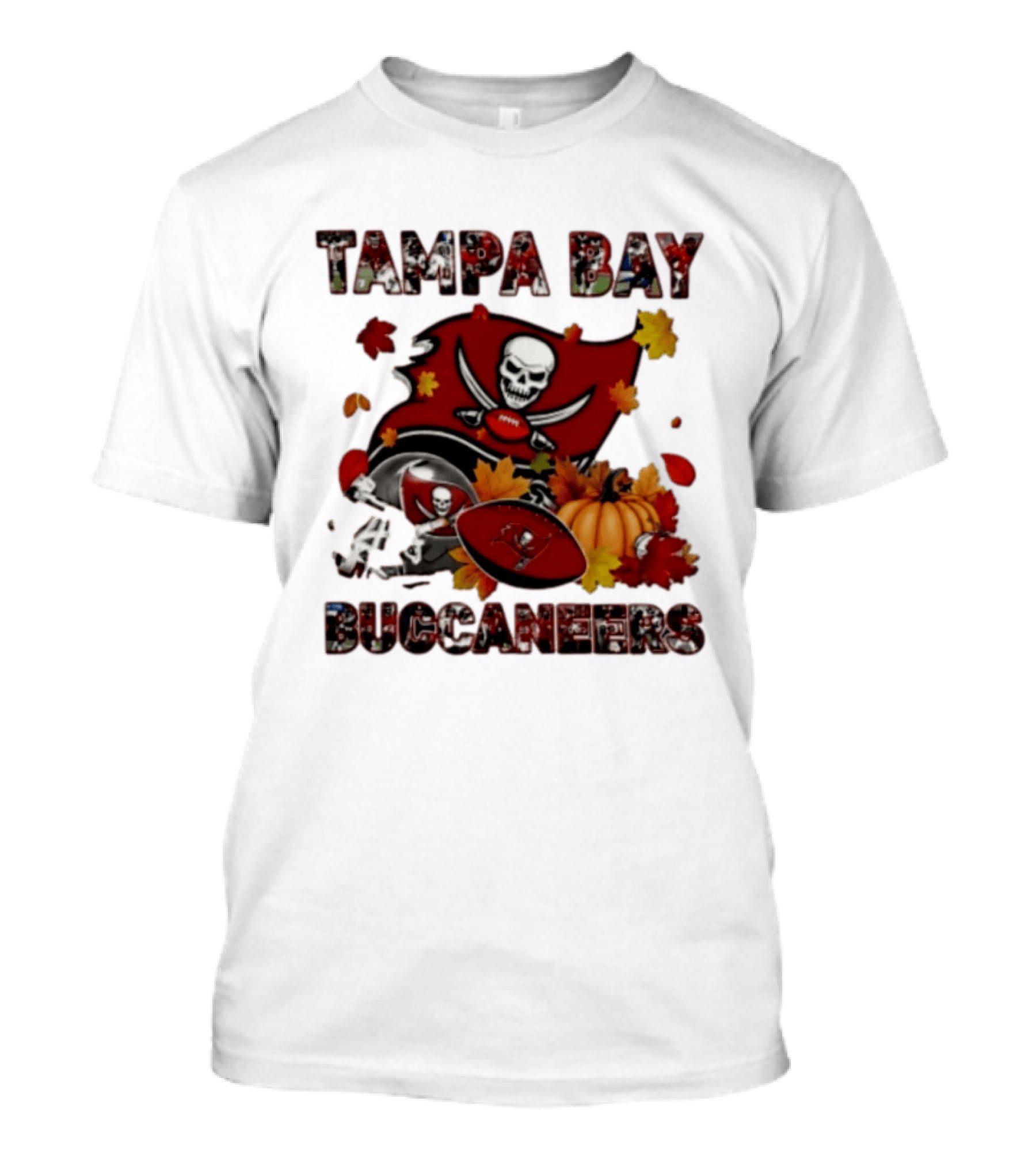 Tampa Bay Buccaneers Autumn 2026 Skull And Crossed Swords Football Pumpkin Decor T-Shirt