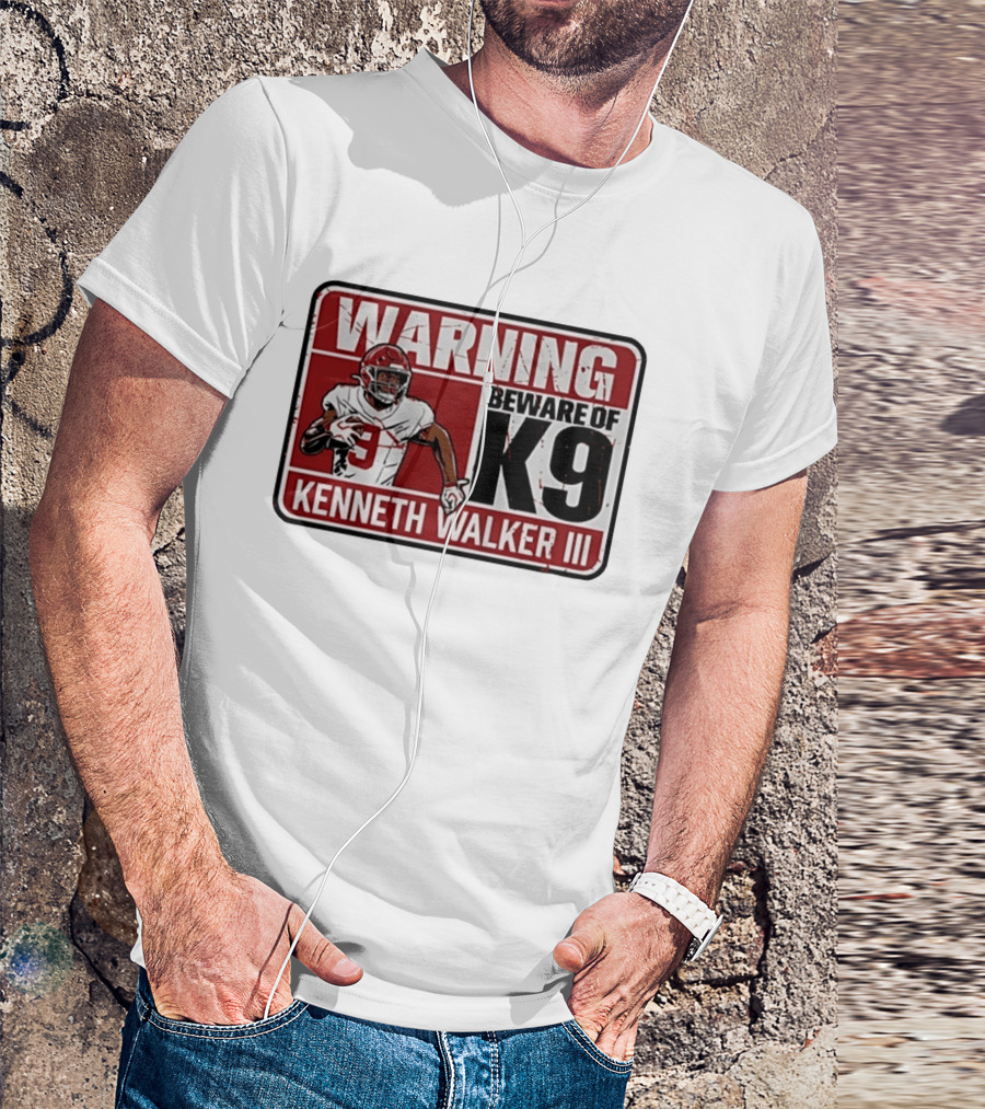 Warning Beware Of K9 Kenneth Walker III T-Shirt