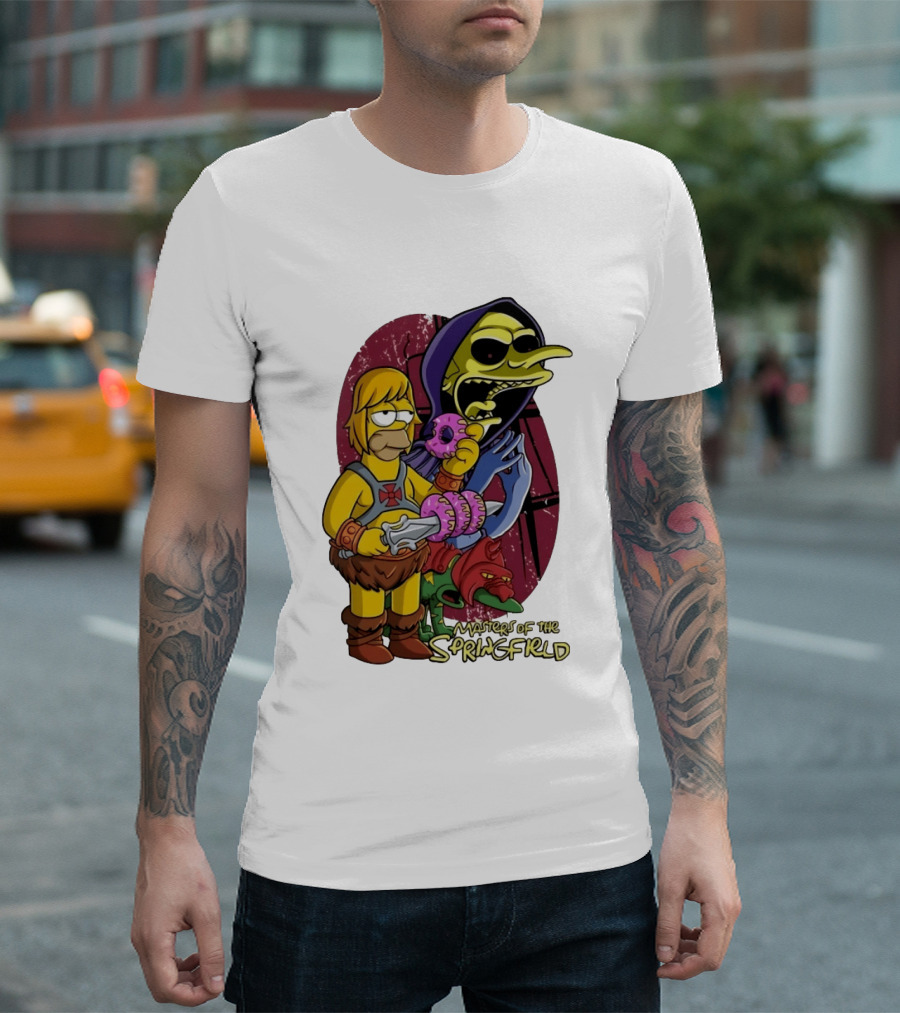 Masters Of The Springfield Homer Simps Skeletor Mashup T-Shirt