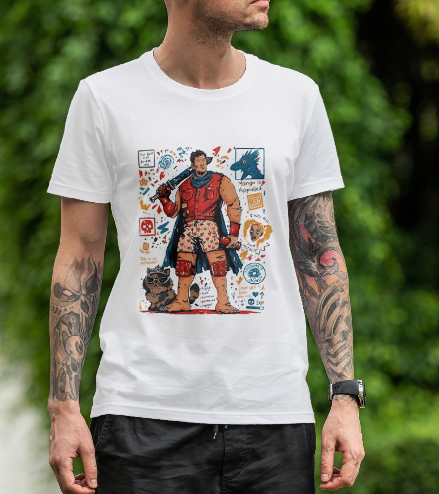 Mongo Is Appalled Goddamn It Donut Fantasy Adventure Comic Style Hero Boxer Villain Playful Quotes T-Shirt
