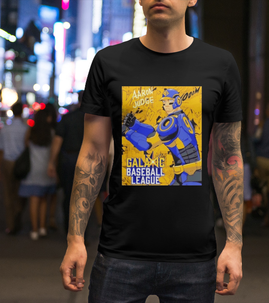 Aaron Judge Galactic Baseball League No 9 Comic T-Shirt