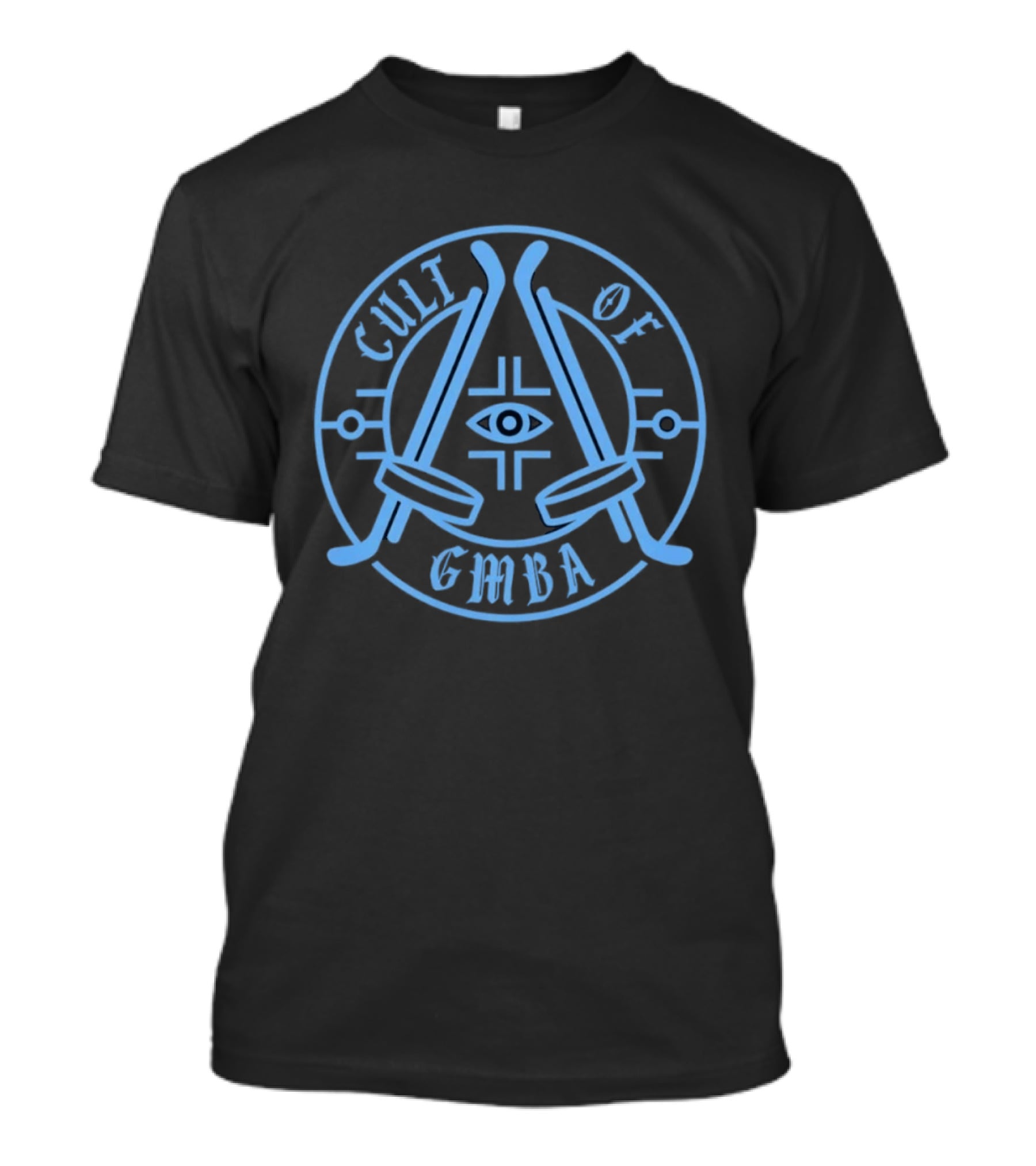 Cult Of GMBA Hockey Eye Symbol With Crossed Sticks T-Shirt