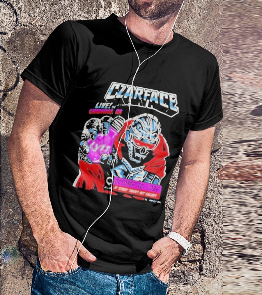 Czarface Live In Cambridge MA October 30 2026 Street Theory Art Gallery T-Shirt