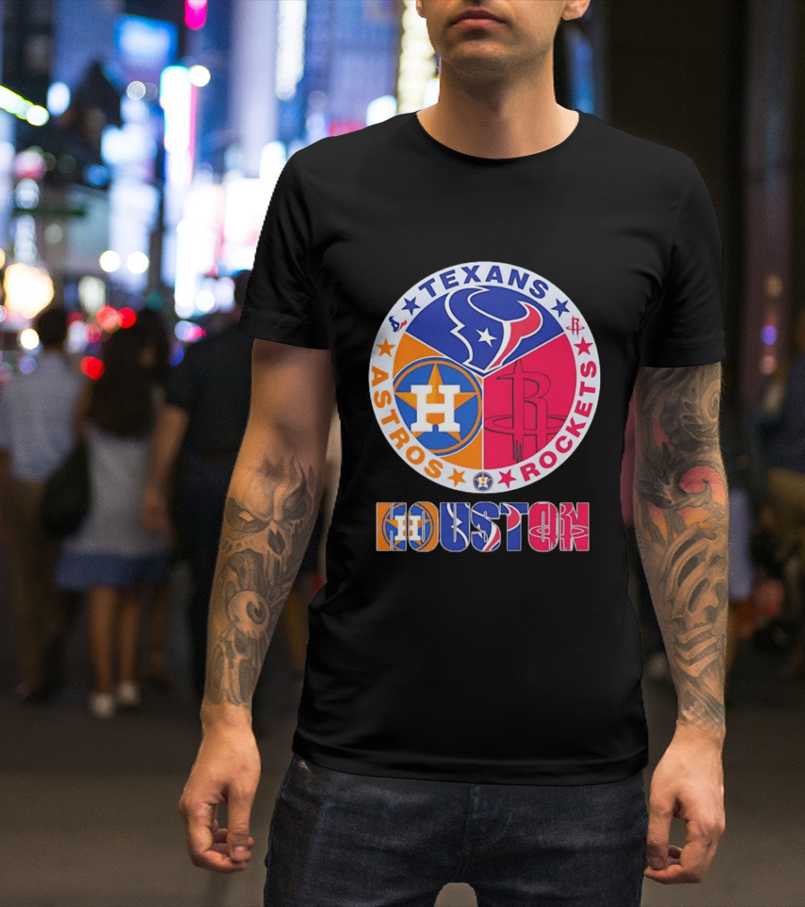 Houston Texans Astros And Rockets Team T-Shirt