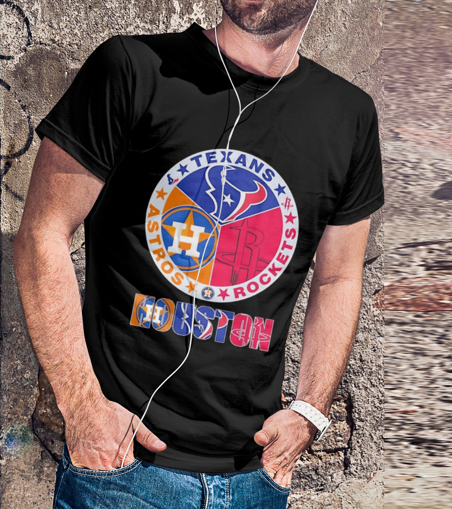 Houston Texans Astros And Rockets Team T-Shirt