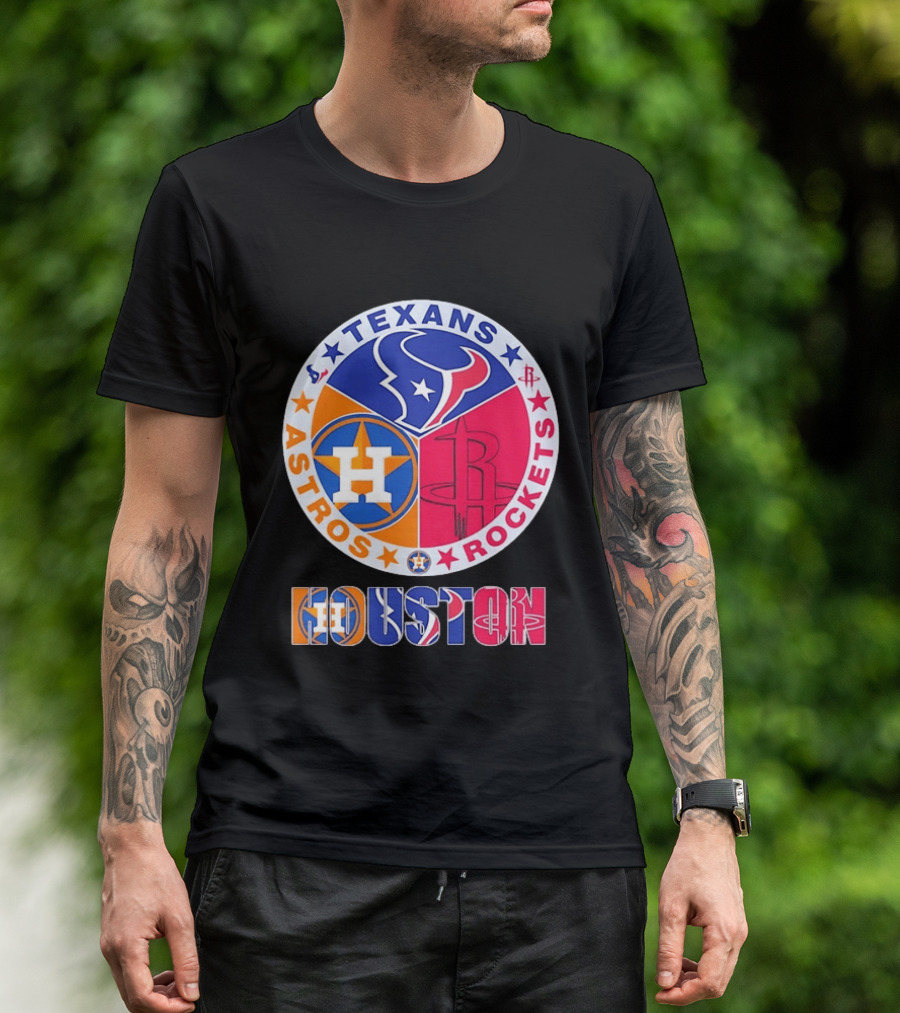 Houston Texans Astros And Rockets Team T-Shirt