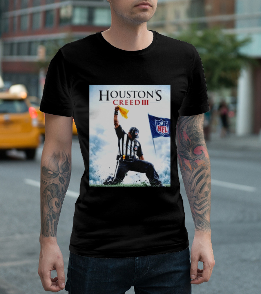Houston's Creed III NFL Referee Victory Celebration T-Shirt