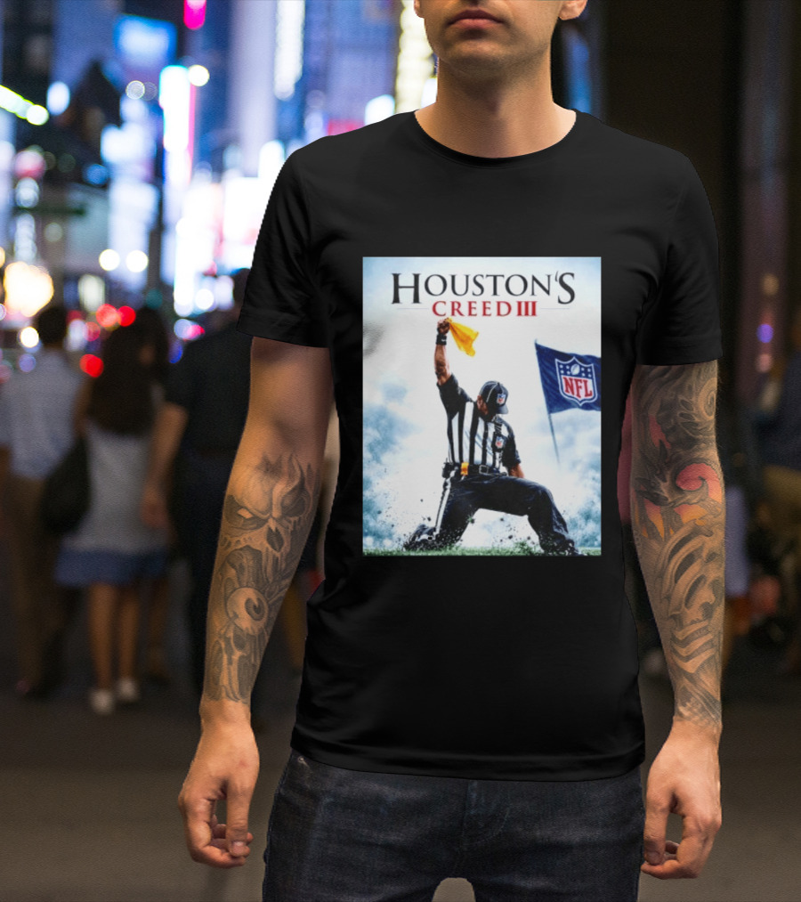 Houston's Creed III NFL Referee Victory Celebration T-Shirt