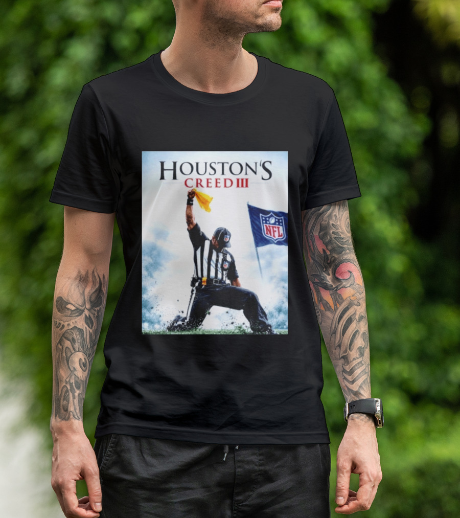 Houston's Creed III NFL Referee Victory Celebration T-Shirt