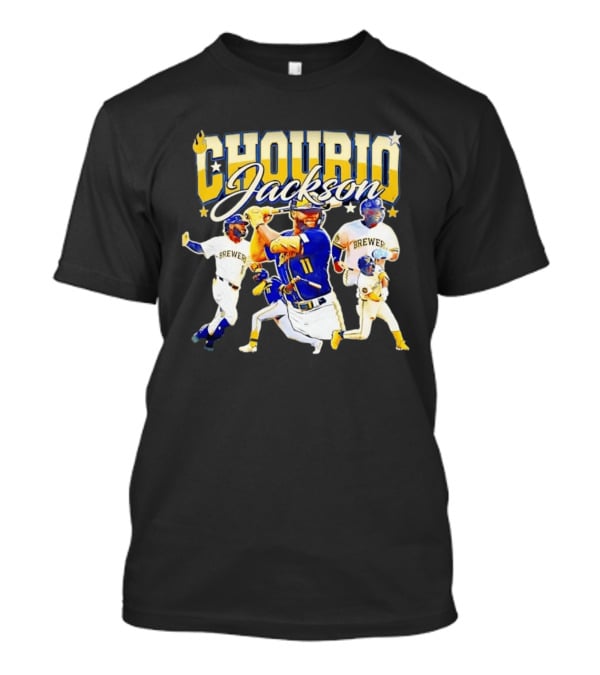 Chourio Jackson Milwaukee Brewers Number 11 Outfielder MLB T-Shirt