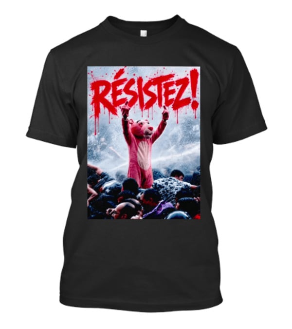 Résistez Paris Protest Panther Pink Costume T-Shirt