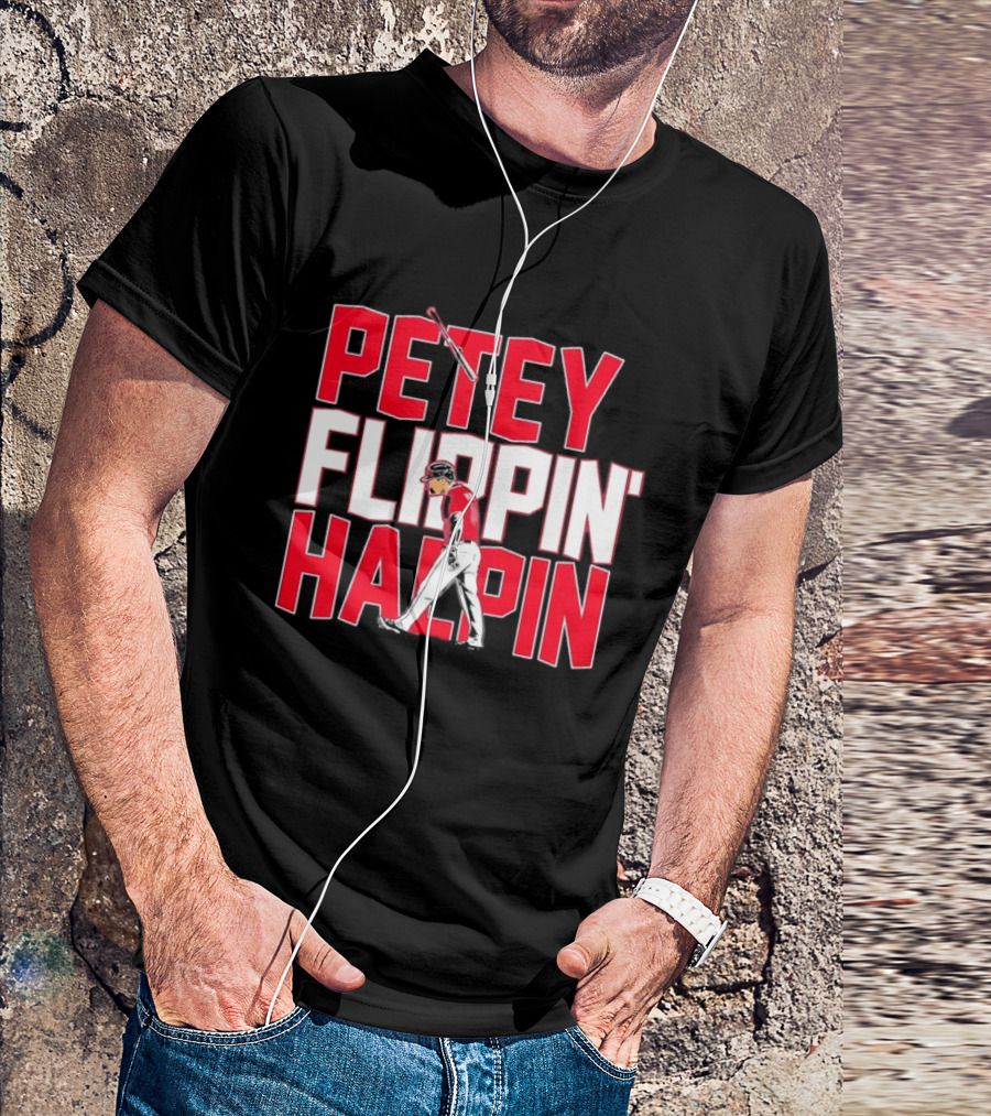 Petey Flippin' Hapin Ian Happ Chicago Cubs Baseball Fan Merchandise T-Shirt