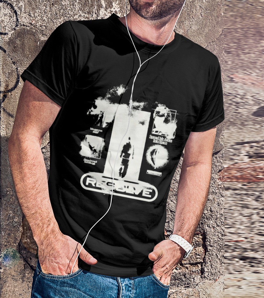 Resolve Space Ashes Rocket Adventure Distressed T-Shirt