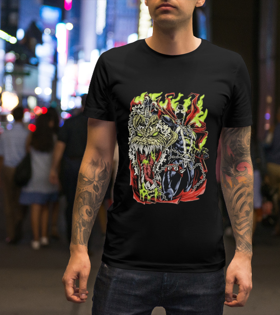 Spawn Hellfire Demon Beast Comic T-Shirt